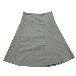 Betabrand‎ Women's Size Small Work-It Skort Gray with Stripes Hidden Pocket